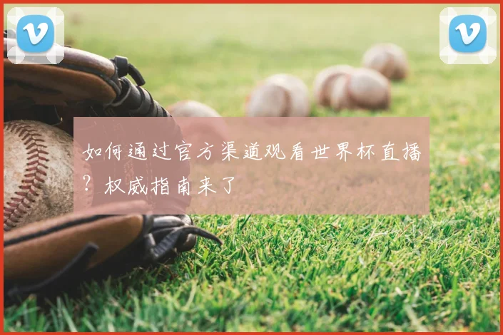 如何通过官方渠道观看世界杯直播?权威指南来了